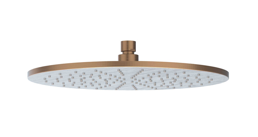 IVY Hoofddouche medium 30cm met antikalk nozzels – RVS316 gebr. mat koper PVD