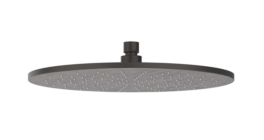 IVY Hoofddouche medium 30cm met antikalk nozzels – RVS316 gebr. carbon black PVD