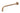 IVY Wandarm 40cm 1/2", Gebr. mat koper PVD - productfoto - SKU 6901555