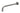 IVY Wandarm 40cm 1/2", Gebr. metal black PVD - productfoto - SKU 6901556