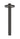 IVY Plafondbuis 20cm 1/2", RVS316 gebr. carbon black PVD - productfoto - SKU 6901614