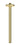 IVY Plafondbuis 30cm 1/2", RVS316 gebr. mat goud PVD - productfoto - SKU 6901662