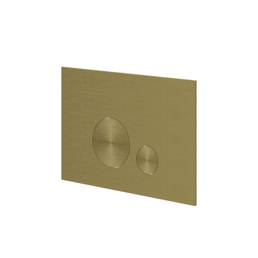 IVY Bedieningspaneel 2 ronde knoppen flowering – RVS316 gebr. mat goud PVD