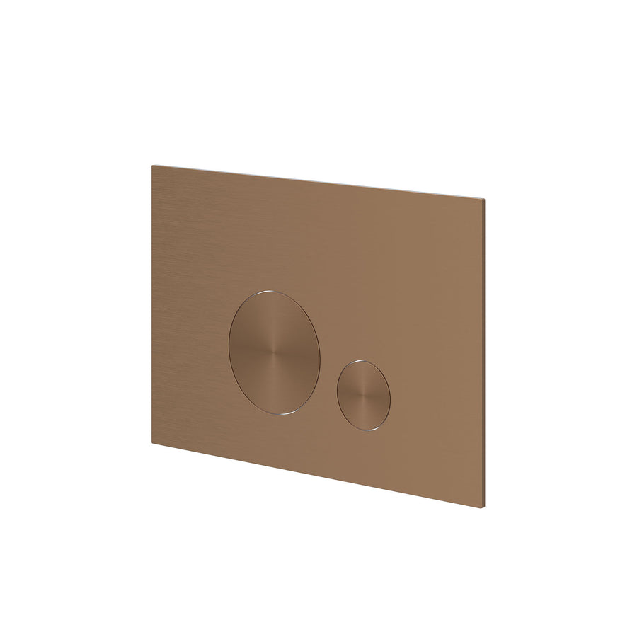 IVY Bedieningspaneel 2 ronde knoppen flowering – RVS316 gebr. mat koper PVD