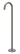 IVY Vrijstaande baduitloop 1/2" – Gebr. metal black PVD