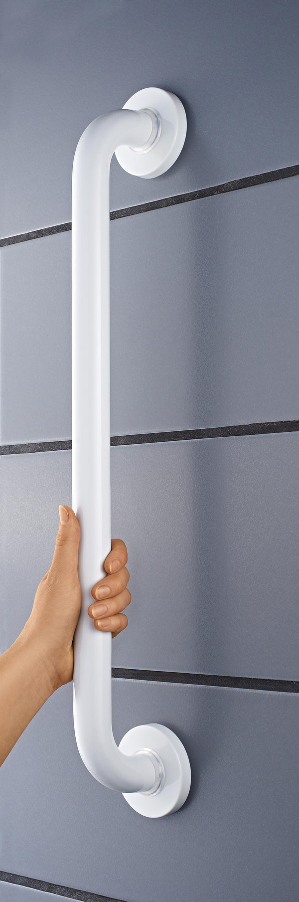 Ridder badgreep 60 cm wit aluminium