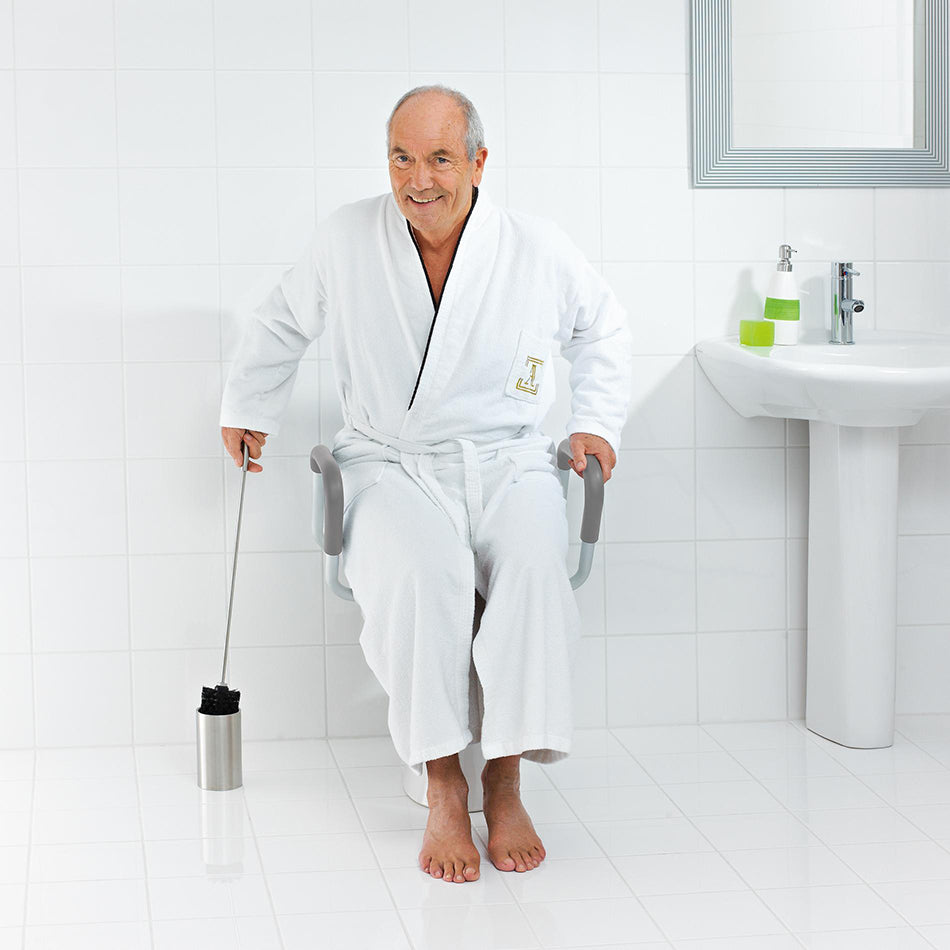 Ridder Sam toiletverhoger met armleuningen wit - detailfoto