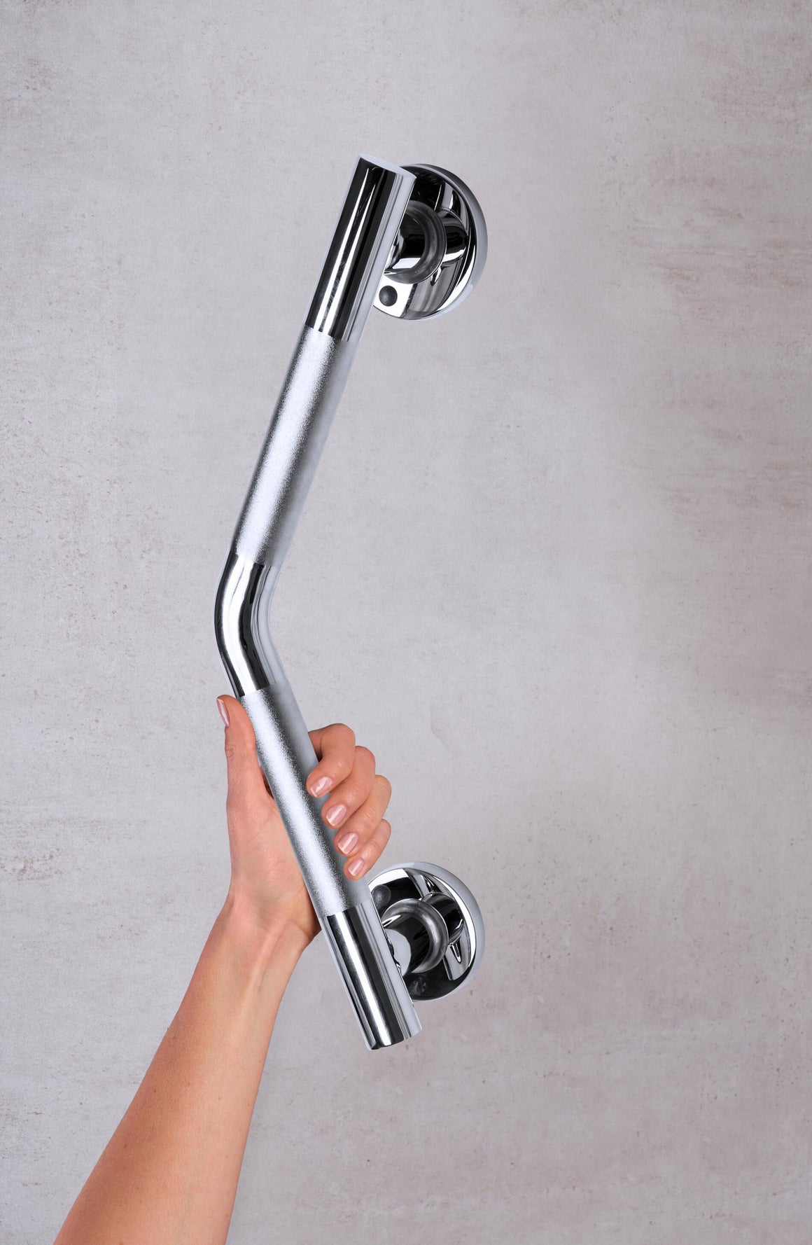 Ridder Ken hoekbadgreep met antislip 43 cm chroom - detailfoto