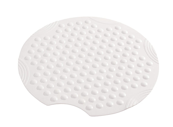 Tecnoplus Tapis de Douche Antidérapant Wiesbaden Ridder 55 Cm Rond en Blanc