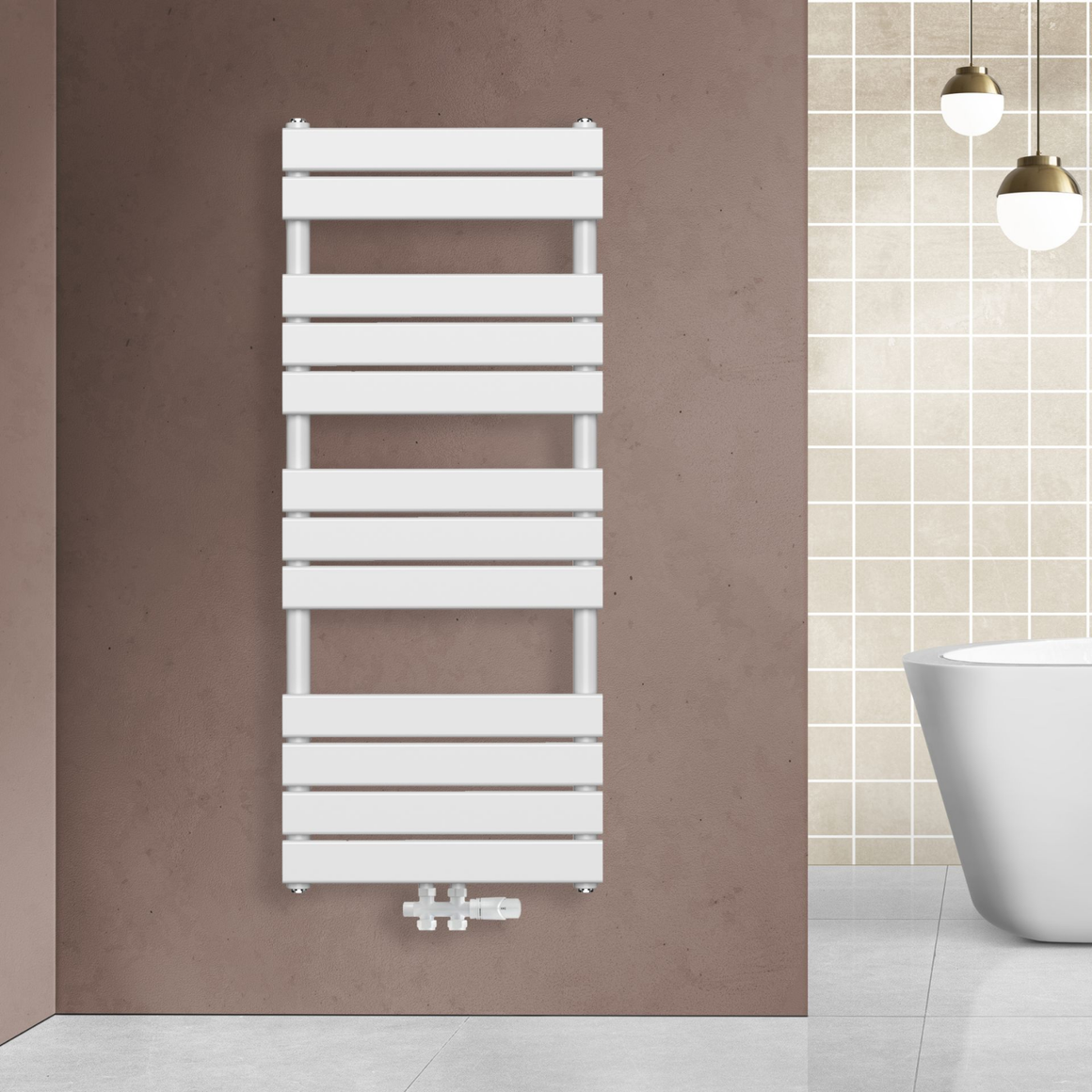 BELRAD Badkamer Radiator Badkamer radiator – Middenaansluiting