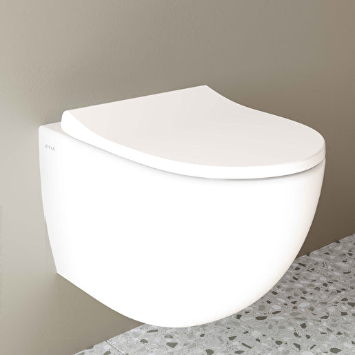 VitrA Sento wit hangtoilet detail zijaanzicht