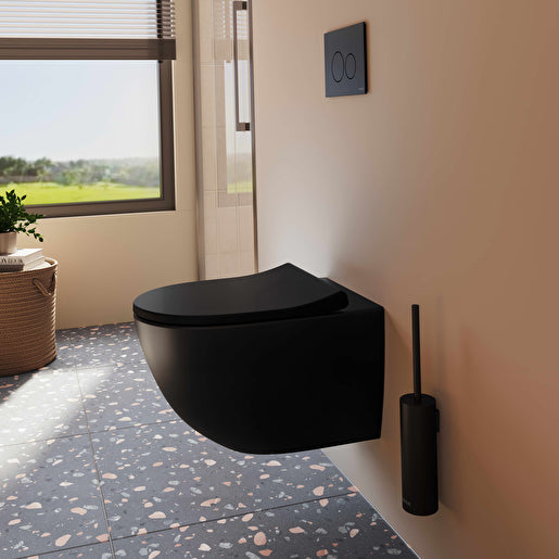 VitrA Sento zwart hangtoilet tweede sfeerbeeld