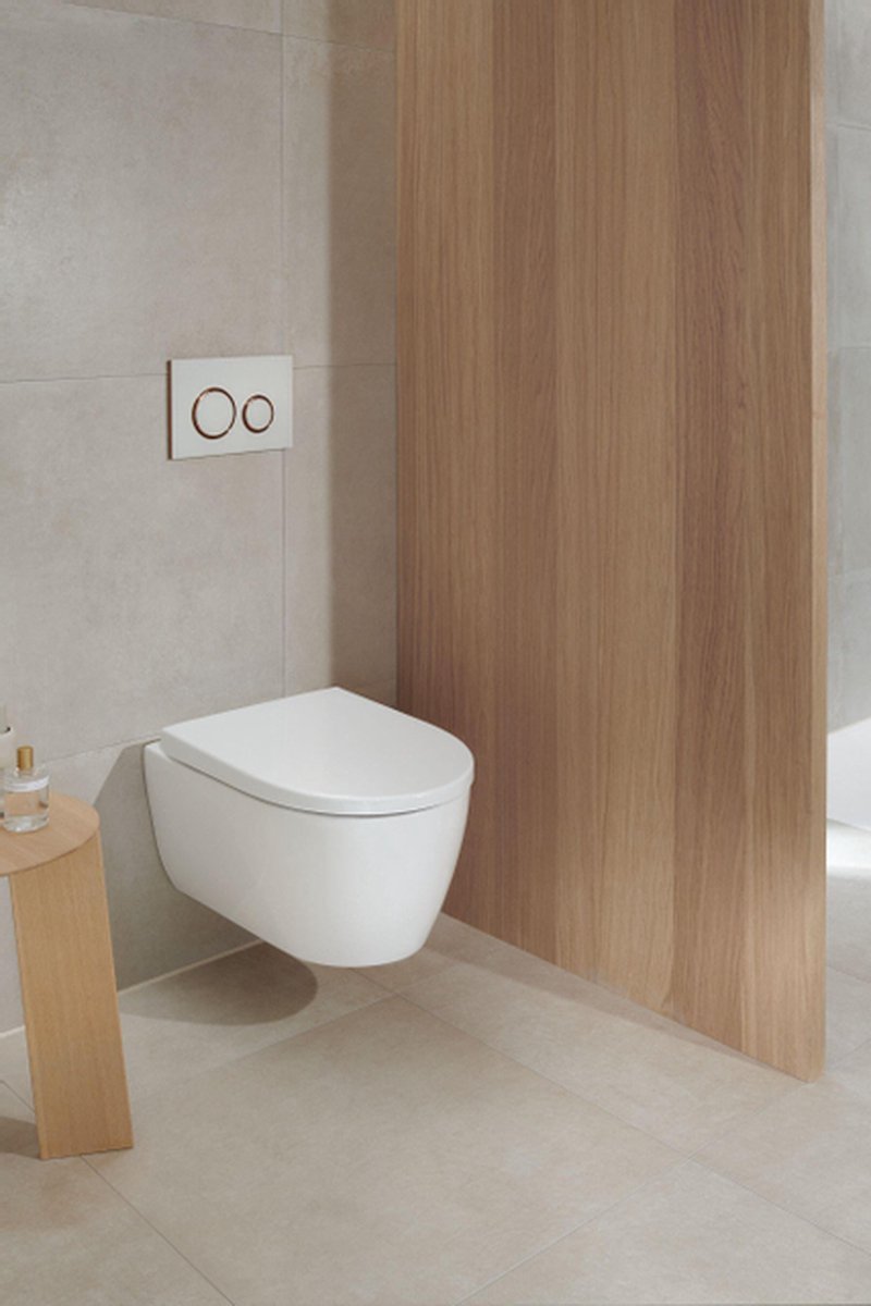 Geberit iCon Wand-WC Tiefspüler Combipack mit TurboFlush und QuickRelease, SoftClose Sitz