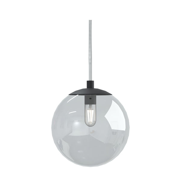 Hanglamp bol helder glas. dimbaar INK