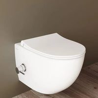 Geberit UP320 Complete Toiletset – VitrA Sento Wit met Bidet, Toiletbril & Sigma Drukplaat