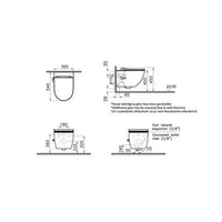 Geberit UP320 Complete Toiletset – VitrA Sento Wit met Bidet, Toiletbril & Sigma Drukplaat