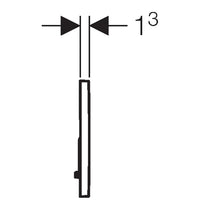 Geberit Sigma01 bedieningsplaat - 2-toets spoeling - ronde knoppen - Alpien wit