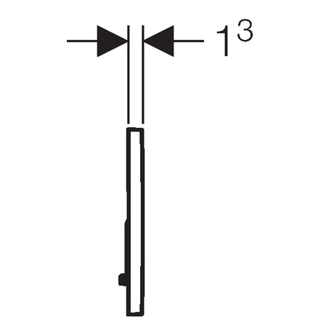 Geberit Sigma01 bedieningsplaat - 2-toets spoeling - ronde knoppen