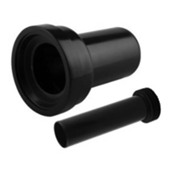 Aloni Aansluitset voor Hangtoilet - Recht - aan - en Afvoer - Diameter 90/45 - Zwart