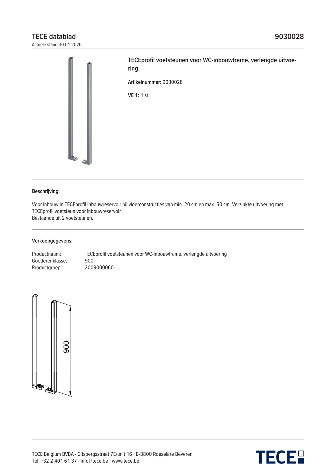 TECE 9030028 - technisch informatieblad