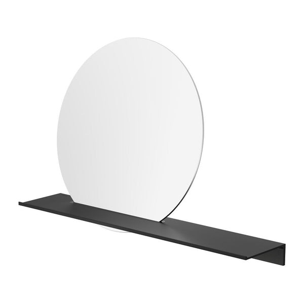 Aloni Douchecabine met Schuifdeur en Zijwand - met Anti - kalk Behandeling - Omkeerbaar - 8 mm Veiligheidsglas - 90×160×195 cm - Mat Zwart - helder glas