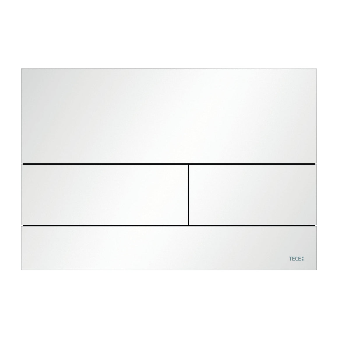 TECE Square II metalen WC-bedieningsplaat MAT WIT - productfoto