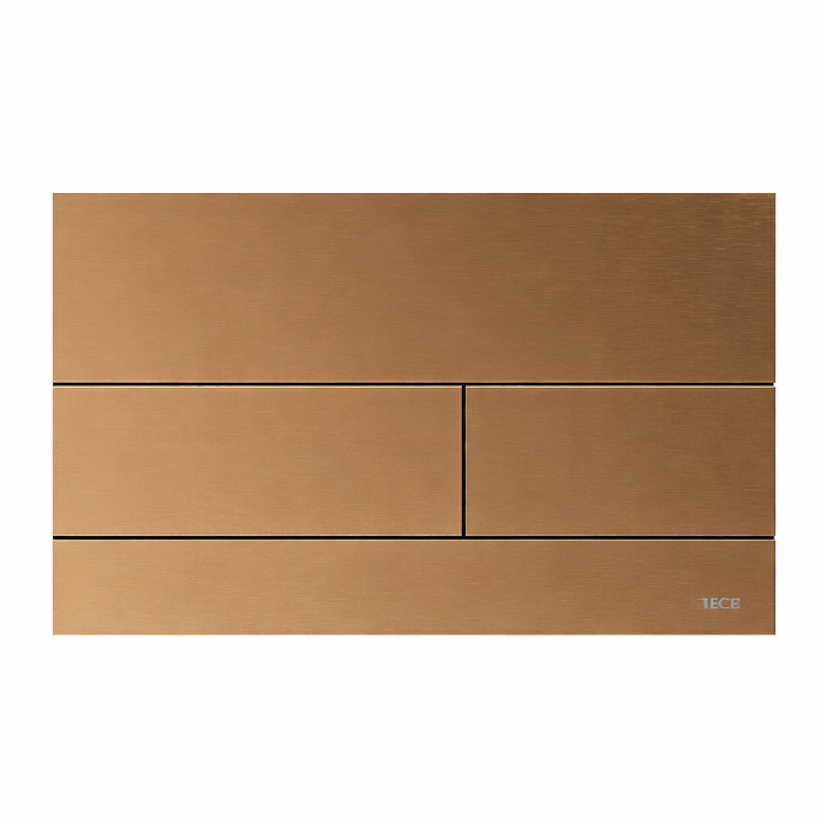 TECE Square II metalen WC-bedieningsplaat GEBORSTELD BRONS - productfoto