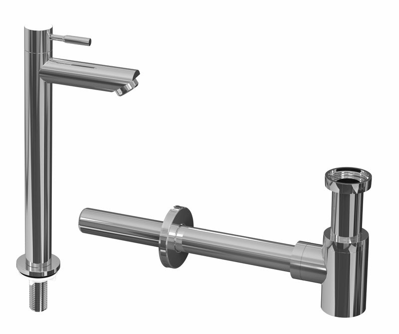 Ink Armaturen Combiset 2B Waschtischarmatur hoch mit Siphon