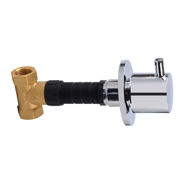 ALONI STOPKRAAN - INBOUW - 1/2" X 1/2" - CHROOM