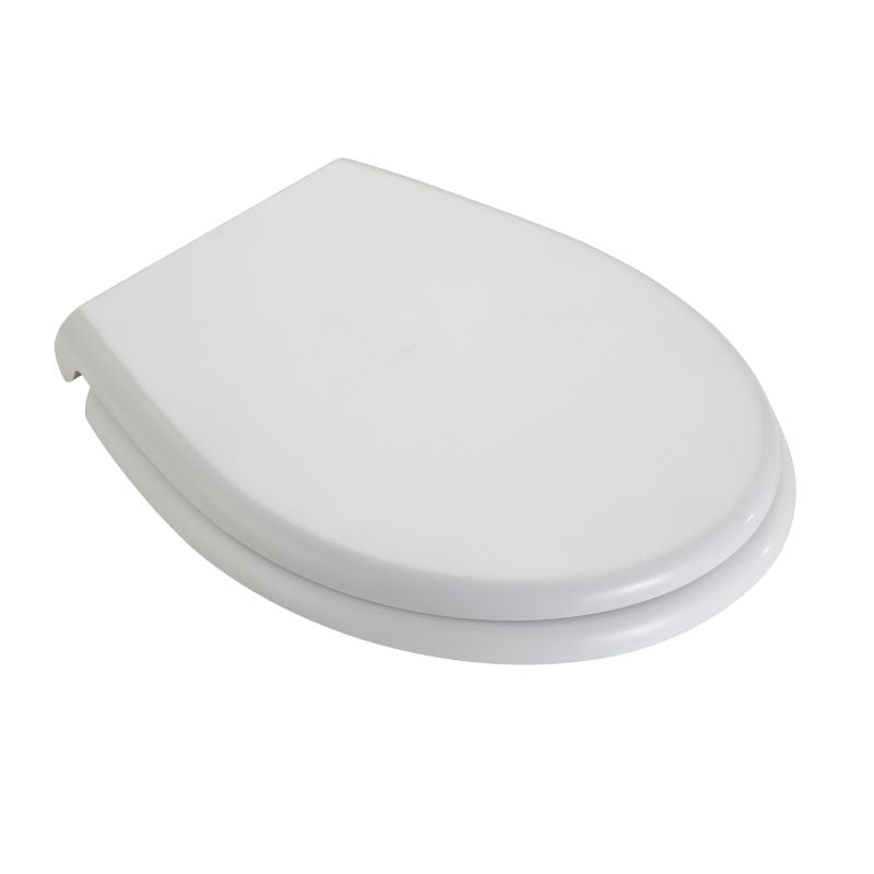 ALONI ECO ELVIA WC-ZITTING - SOFT CLOSE - QUICK RELEASE - DUROPLAST - TOPFIX - RVS SCHARNIEREN - GLANZEND WIT - detailafbeelding