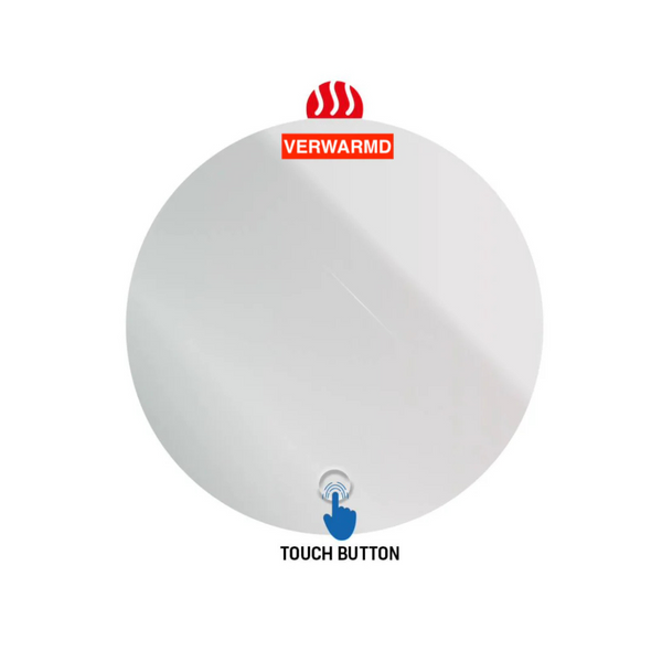 Aloni Omega Ronde LED - spiegel met Verwarming (Ø60 cm)