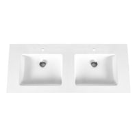 ALONI SOLID SURFACE DUBBELE WASTAFEL (160CM) - WIT
