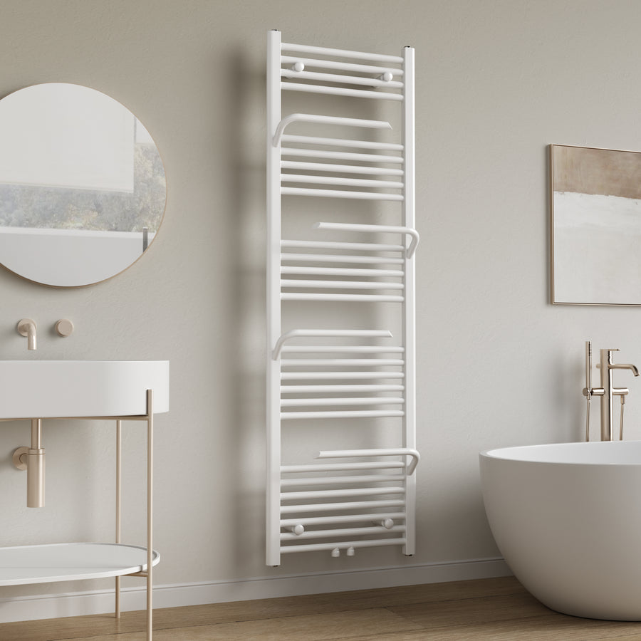 Belrad Handdoekradiator - met Handdoekhouder - Links-Rechts/Middenaansluiting - 2282 WATT - 1600X500CM