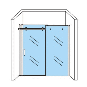 ALONI Douche Schuifdeur in Nis 8MM (120X200CM)