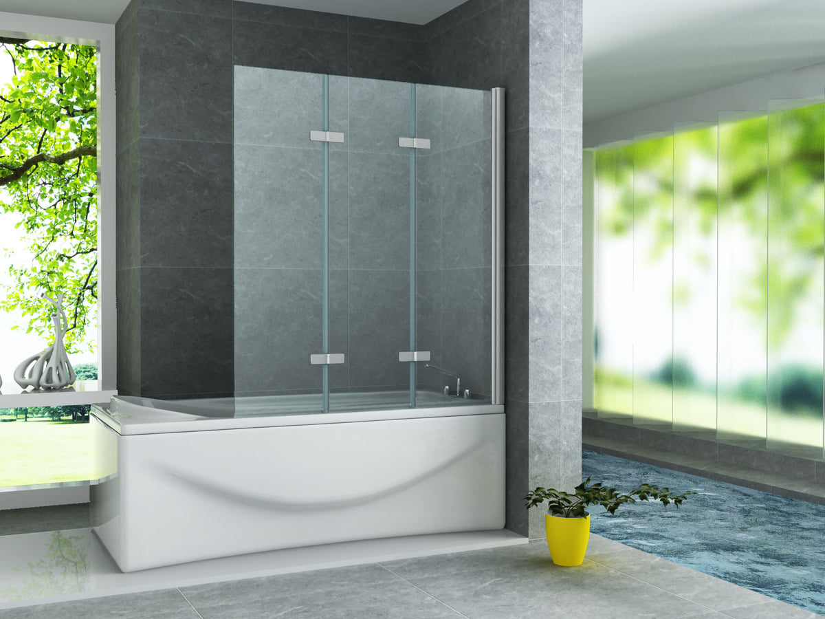 ALONI 3-DELIGE BADWAND 6MM INKLAPBAAR (130X140CM)