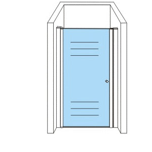 ALONI Douchedeur in Nis 6MM (87-91X190CM)