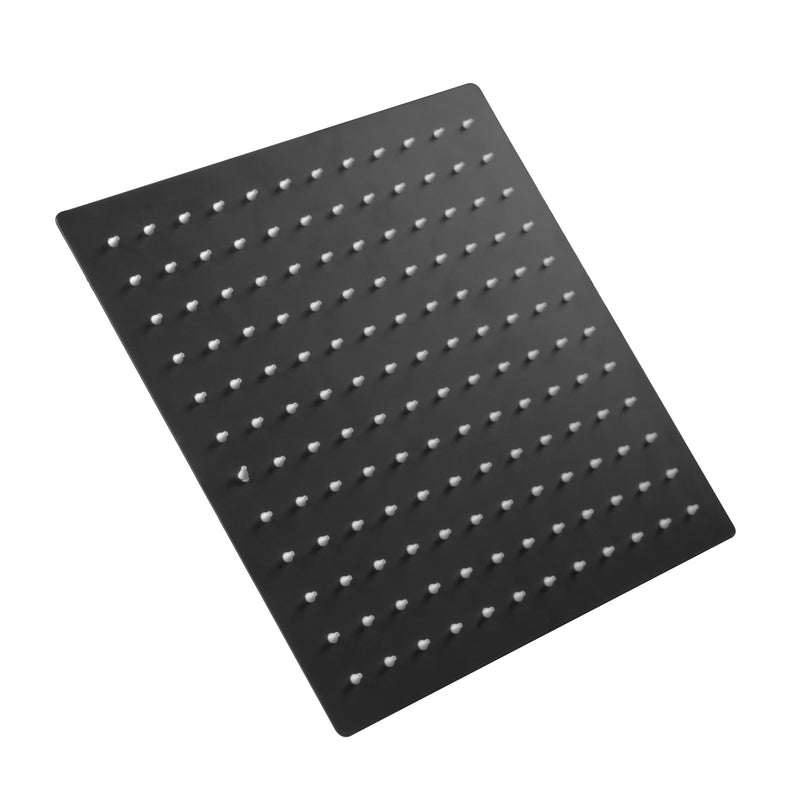 ALONI INBOUW DOUCHEKOP MAT ZWART 30cm