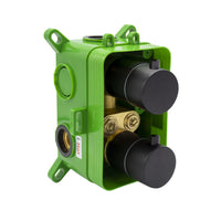 ALONI INBOUW THERMOSTATISCHE DOUCHESET MET REGENDOUCHEKOP (Ø25CM) - GEBORSTELD GOUD