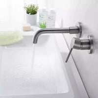 ALONI INBOUW WASTAFELMENGKRAAN - GUNMETAL GRIJS