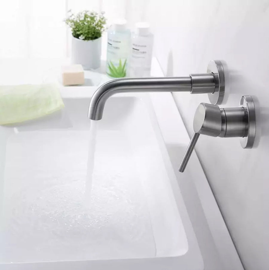 ALONI Inbouw Wastafelmengkraan - Gunmetal grijs