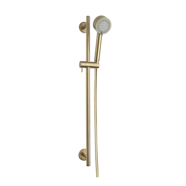 Cadence Luxe Schuifstangenset Wiesbaden Compleet Geborsteld Messing Goud