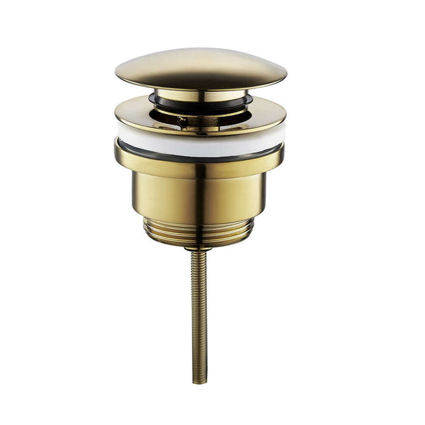 Caral Extended 5/4" Clickwaste Wiesbaden Geborsteld Messing Goud