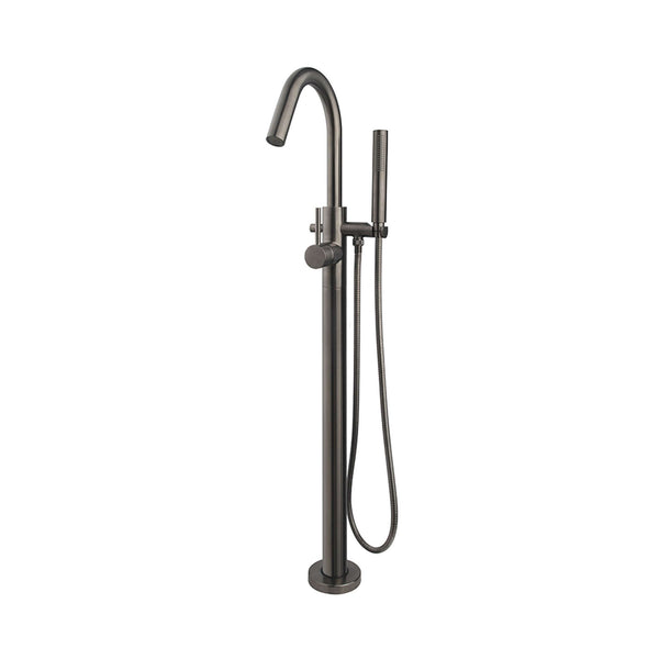 Caral Ensemble Robinetterie de Baignoire Autoportante Complet Wiesbaden Gunmetal