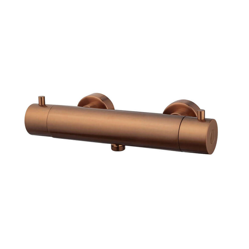 Caral Cool Touch thermostatische douchemengkraan geborsteld brons koper PVD