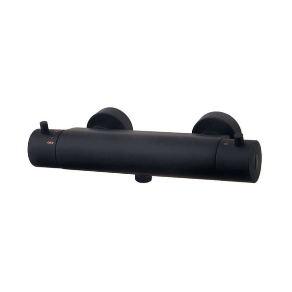 Caral Cool Touch thermostatische douchemengkraan mat zwart
