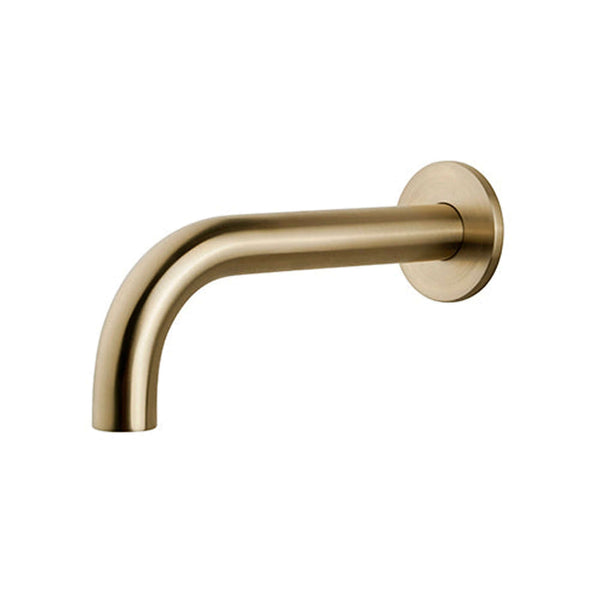 Caral baduitloop rond 25 cm 1/2'' geborsteld messing PVD