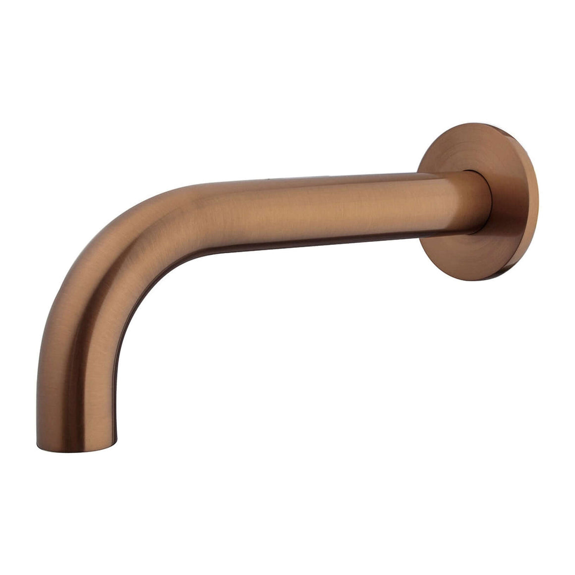Caral baduitloop rond 20 cm 1/2'' geborsteld brons koper PVD