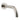 Caral baduitloop rond 20 cm 1/2'' geborsteld staal PVD