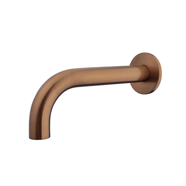 Caral baduitloop rond 20 cm 1/2'' geborsteld brons koper PVD