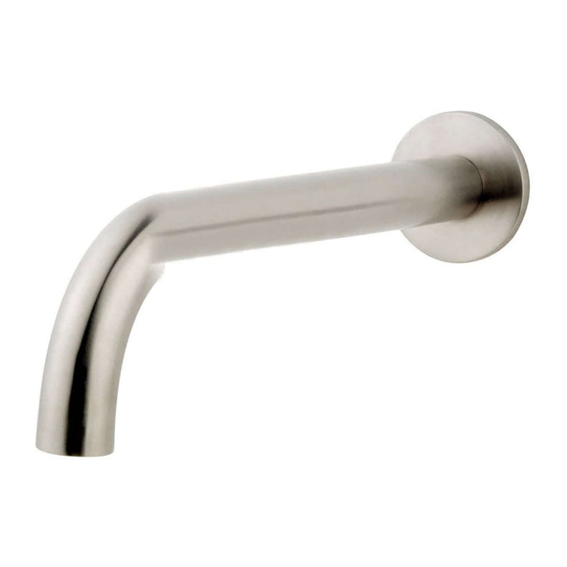 Caral baduitloop rond 25 cm 1/2'' geborsteld staal PVD